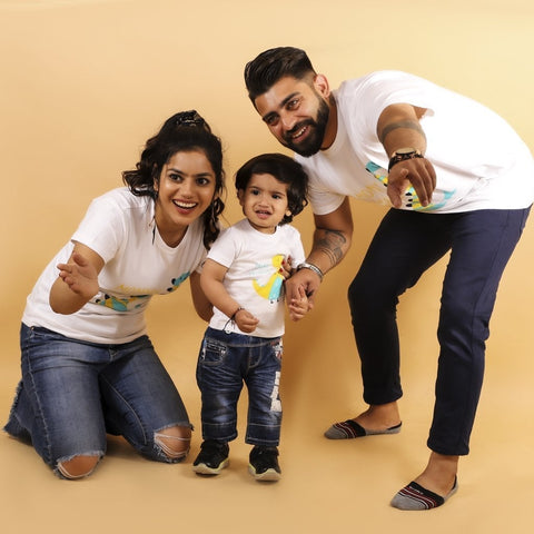 Dino-Mite Family Matching Family T Shirts- Combo Of 3 - TWTS-DNOMTE