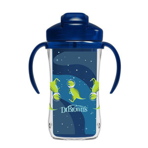 Dr. Browns 10 oz/300 mL Insulated Straw Cup, 1-Pack - Blue - DBTC01202-INTL