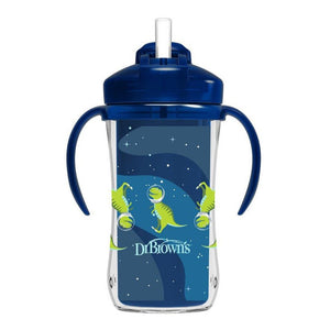 Dr. Browns 10 oz/300 mL Insulated Straw Cup, 1-Pack - Blue - DBTC01202-INTL