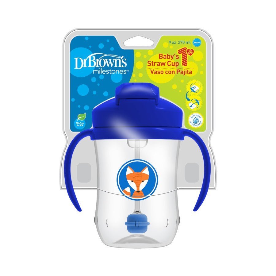 Dr. Browns Babys First Straw Cup - Blue - DBTC91012-INTL