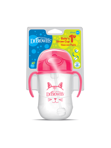 Dr. Browns Babys First Straw Cup- Pink - DBTC91011-INTL