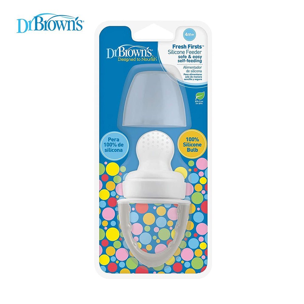 Dr. Browns Fresh Firsts Silicone Feeder, 1-Pack - Grey - DBTF007-P3