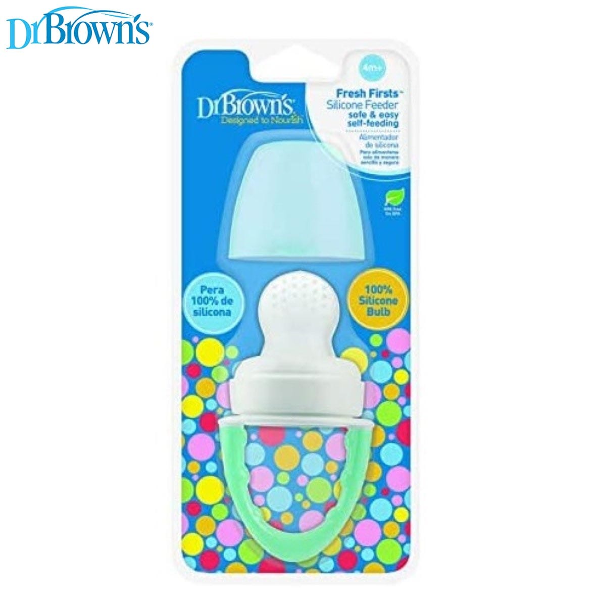 Dr. Browns Fresh Firsts Silicone Feeder, 1-Pack - Mint - DBTF006-P3