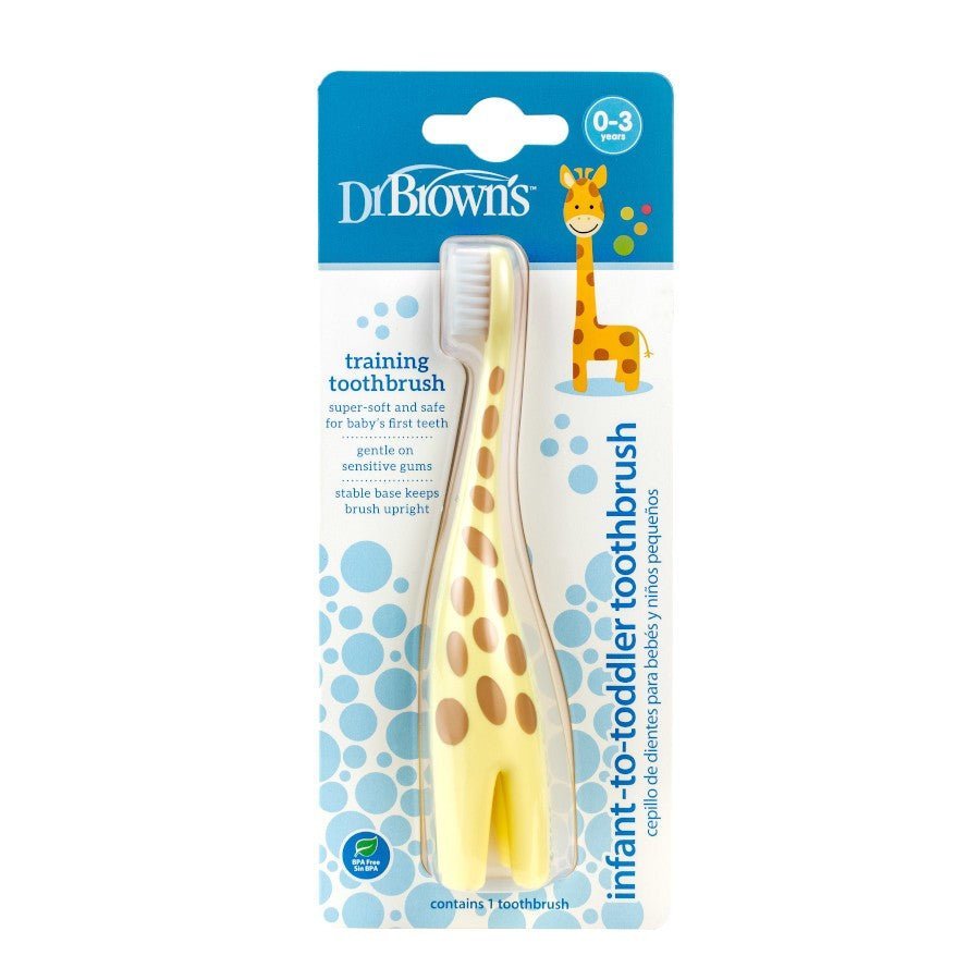 Dr. Browns Infant to Toddler Toothbrush- Yellow Giraffe - DBHG060