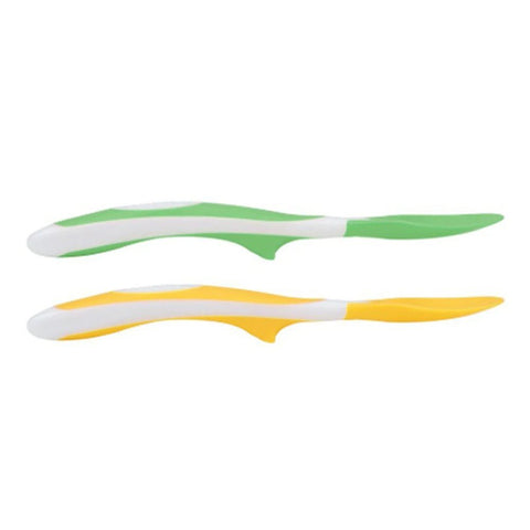 Dr. Browns Soft Tip Spoons, 2-Pack - Yellow & Green - DBTF011-P3