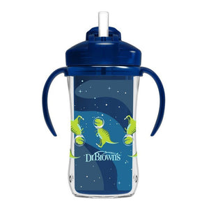 Dr. Browns 10 oz/300 mL Insulated Straw Cup, 1-Pack - Blue - DBTC01202-INTL