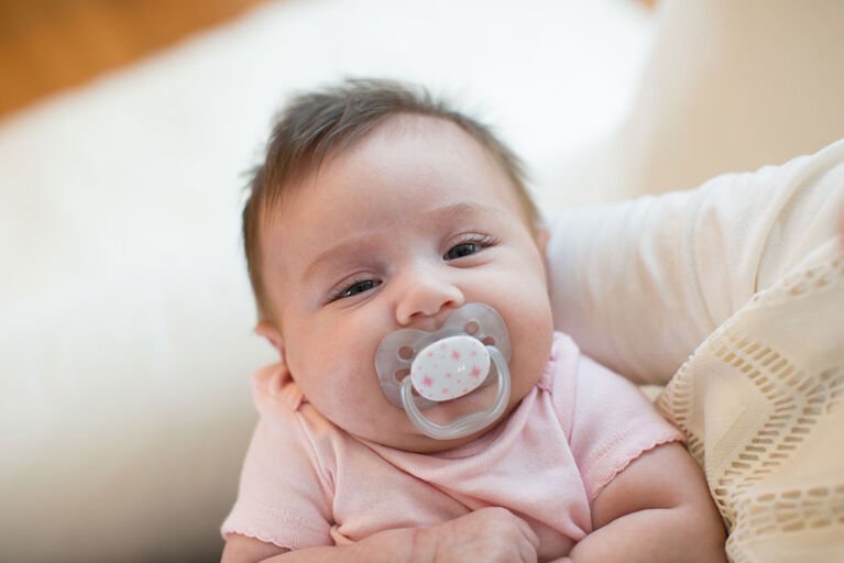 Dr. Browns Advantage Pacifiers, Stage 1, Pack of 2 - Pink Stars - DBPA12001-INTLX