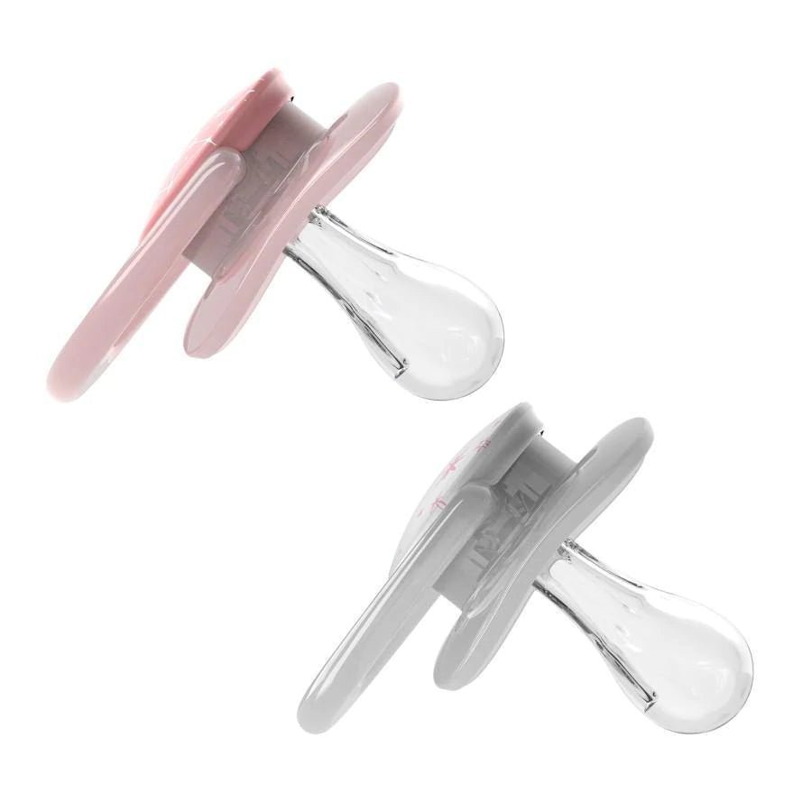 Dr. Browns Advantage Pacifiers, Stage 1, Pack of 2 - Pink Stars - DBPA12001-INTLX