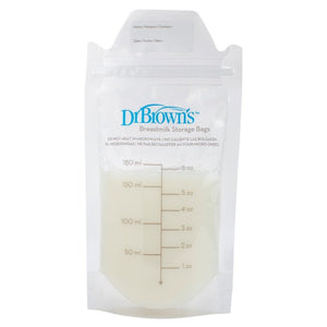 Dr. Browns Breastmilk Storage Bags, 25-Pack- Transparent - DBS4005-IT