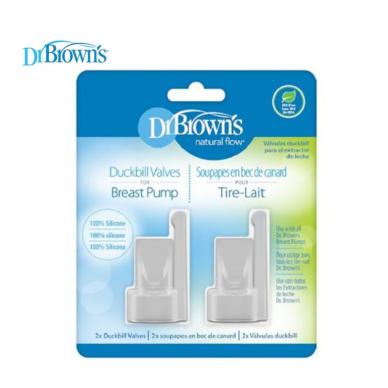 Dr. Browns Duckbill Valves for Breast Pump, 2-Pack - White - DBBF105