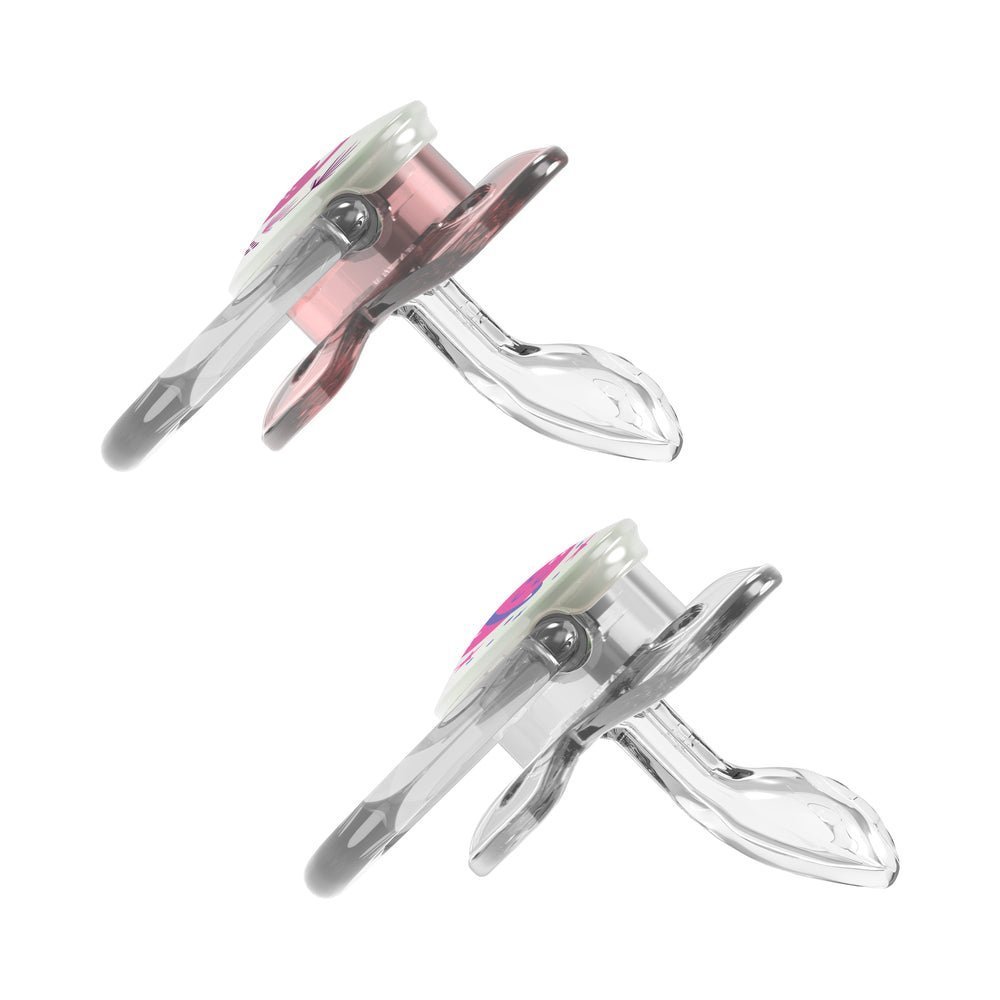 Dr. Browns Glow in the Dark BUTTERFLY SHIELD Soother - Stage 2 - Pink - DBPV22007-INTLX