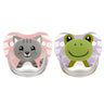 Dr. Browns PreVent Printed Shield Soother - Stage 1, Pack of 2 - Pink & Gray - DBPV12014-SPX
