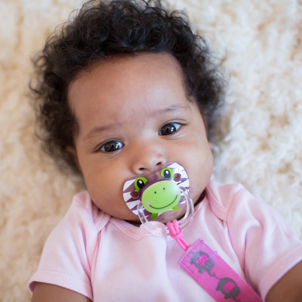 Dr. Browns PreVent Printed Shield Soother - Stage 1, Pack of 2 - Pink & Gray - DBPV12014-SPX