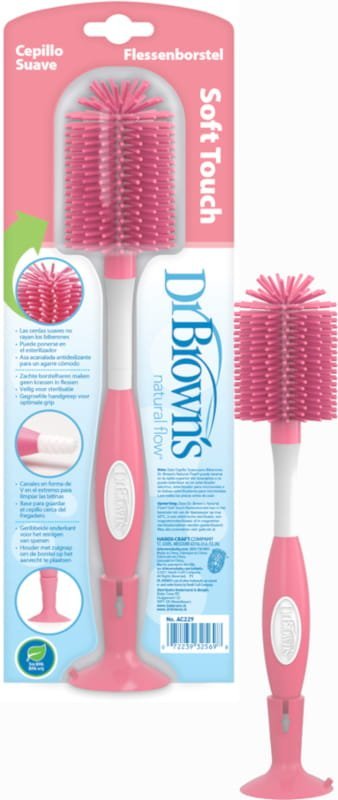 Dr. Browns Soft Touch Bottle Brush - Pink - DBAC229