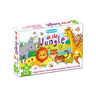 Dreamland Publications At the Jungle Jigsaw Puzzle For Kids | With Coloring & Activity Book and 3D Model - 9788194136897