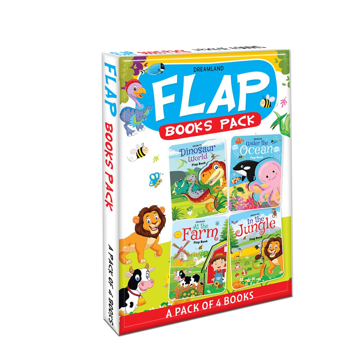 Dreamland Publications Flap Books Combo Pack- 4 Books - 9789387177437