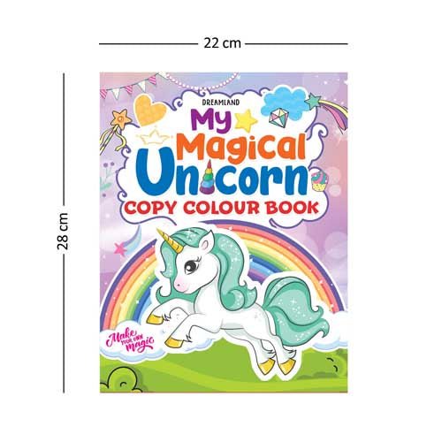 Dreamland Publications My Magical Unicorn Copy Colour Book - 9789386671622