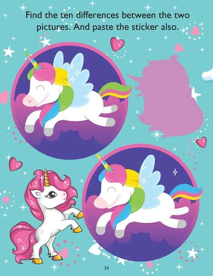 Dreamland Publications My Magical Unicorn Sticker And Activity Books - 9789386671646