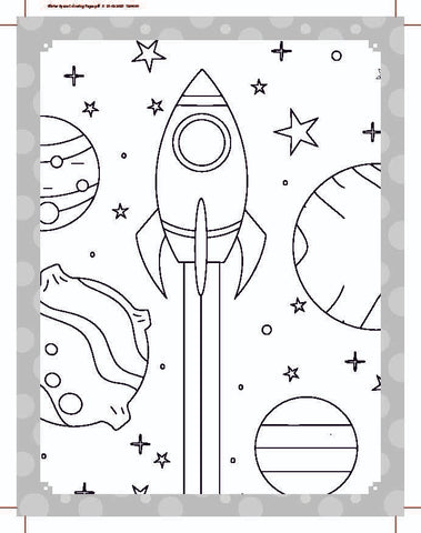 Dreamland Publications My Ultimate Space Coloring Fun Book with Free Crayons - 9789395406260