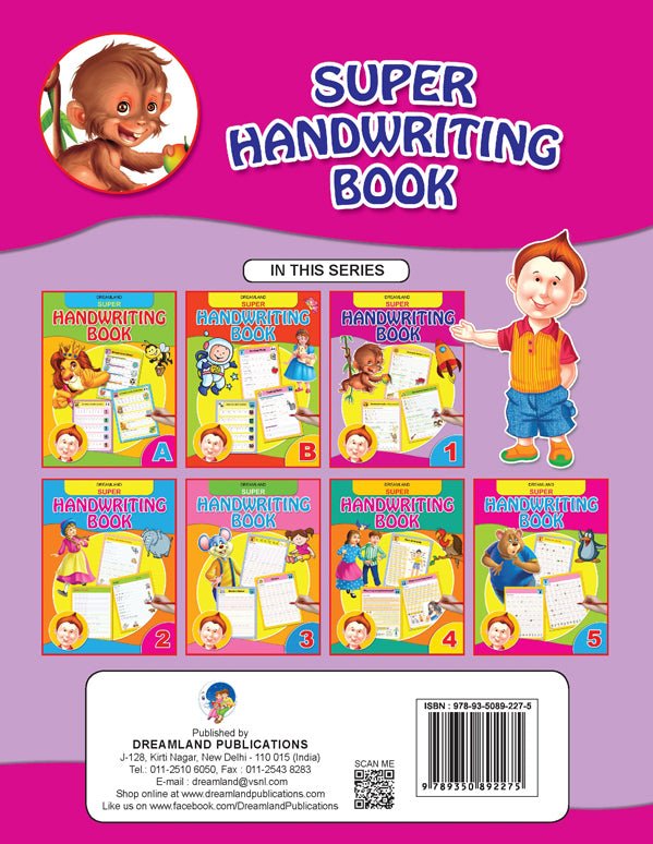 Dreamland Publications Super Hand Writing Book Part - 1 - 9789350892275