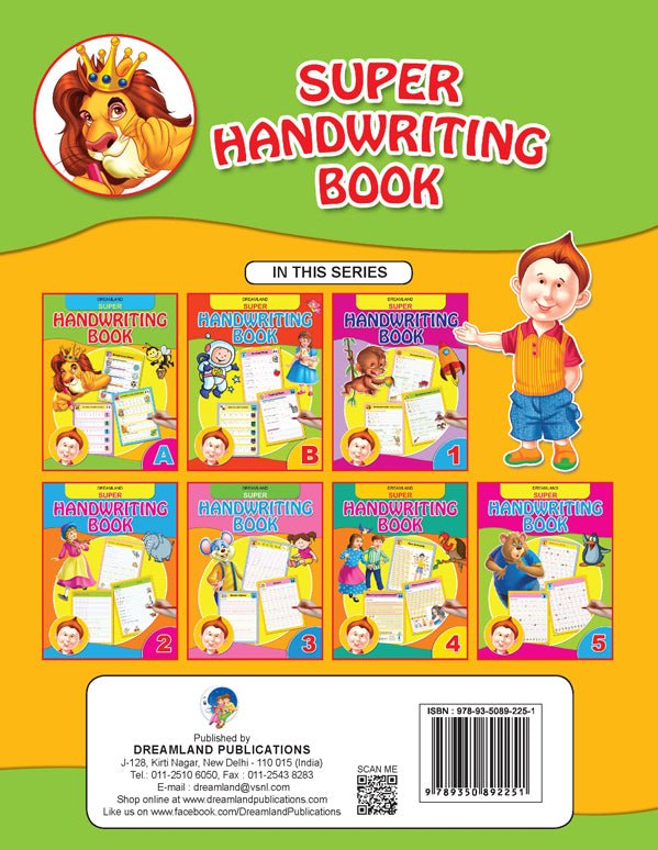 Dreamland Publications Super Hand Writing Book Part- A - 9789350892251
