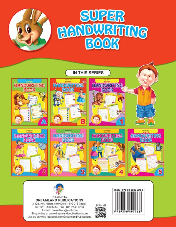Dreamland Publications Super Hand Writing Book Part- B - 9789350892268