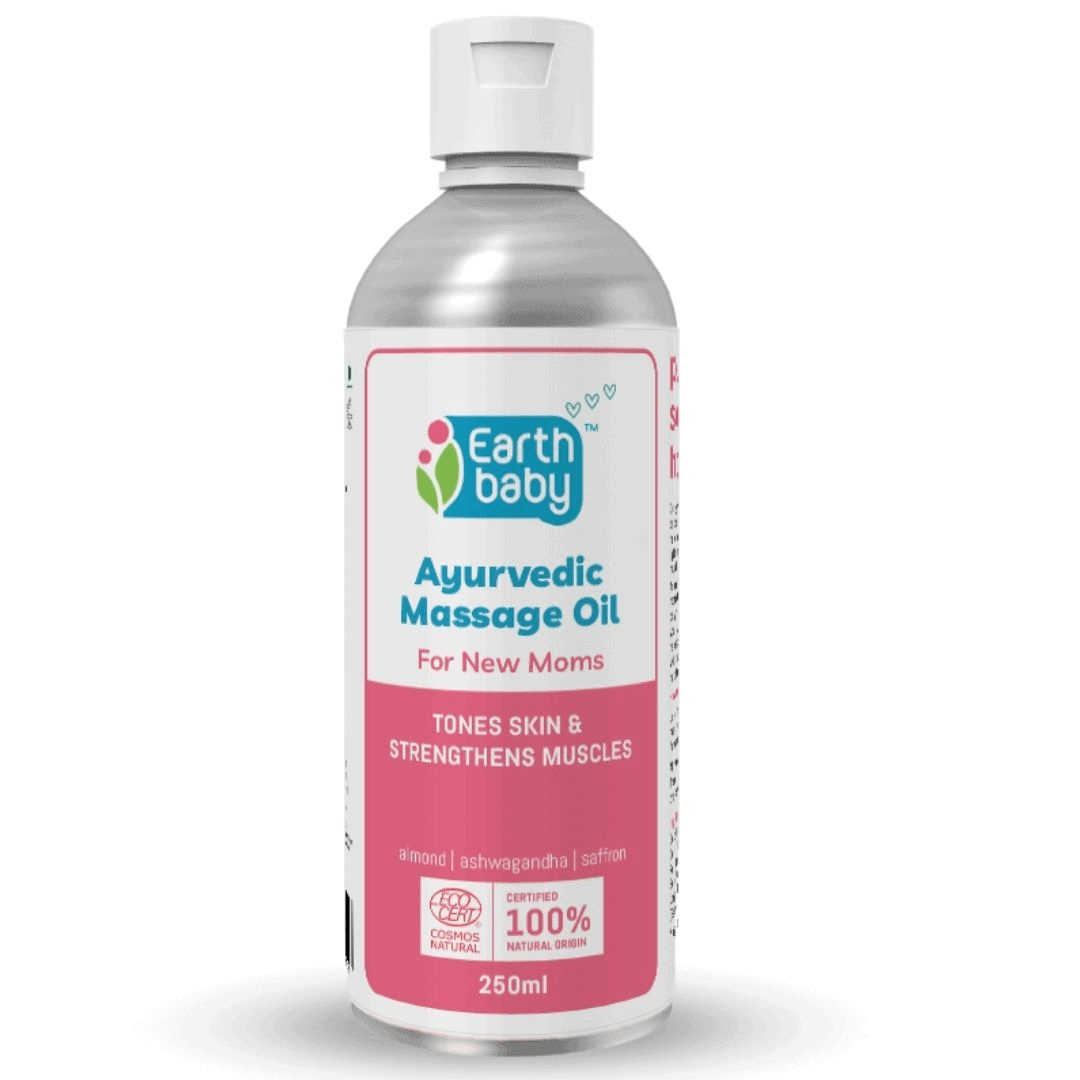Earth Baby Ayurvedic Massage Oil For New Moms, 100% Certified Natural Origin - SC1007-2