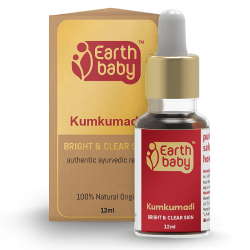 EarthBaby 100% Natural origin Ayurvedic Kumkumadi Face Glowing Oil Tailam (12 ml) - SC1009