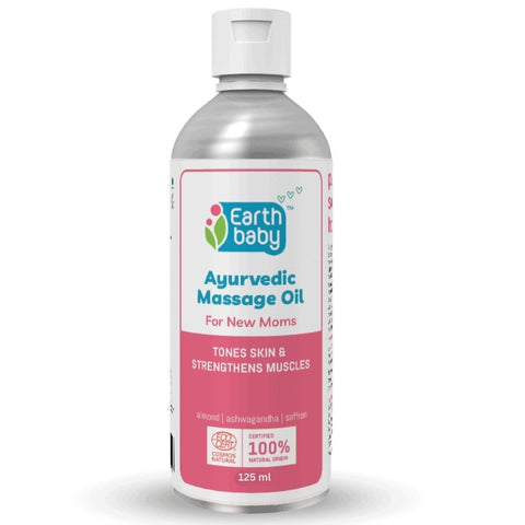 Earthbaby Ayurvedic Massage Oil For New Moms, 100% Certified Natural Origin,125ml - SC1007