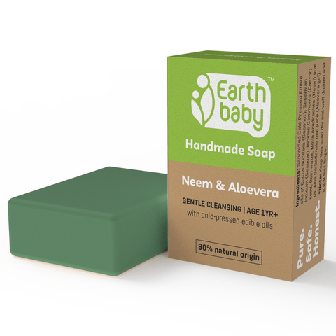 EarthBaby Handmade Neem & Aloe Vera Soap - 3-1005