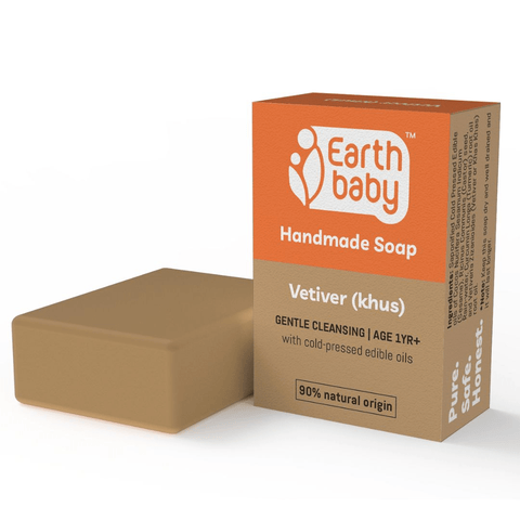 EarthBaby Handmade Vetiver (Khus) Soap - 3-1004