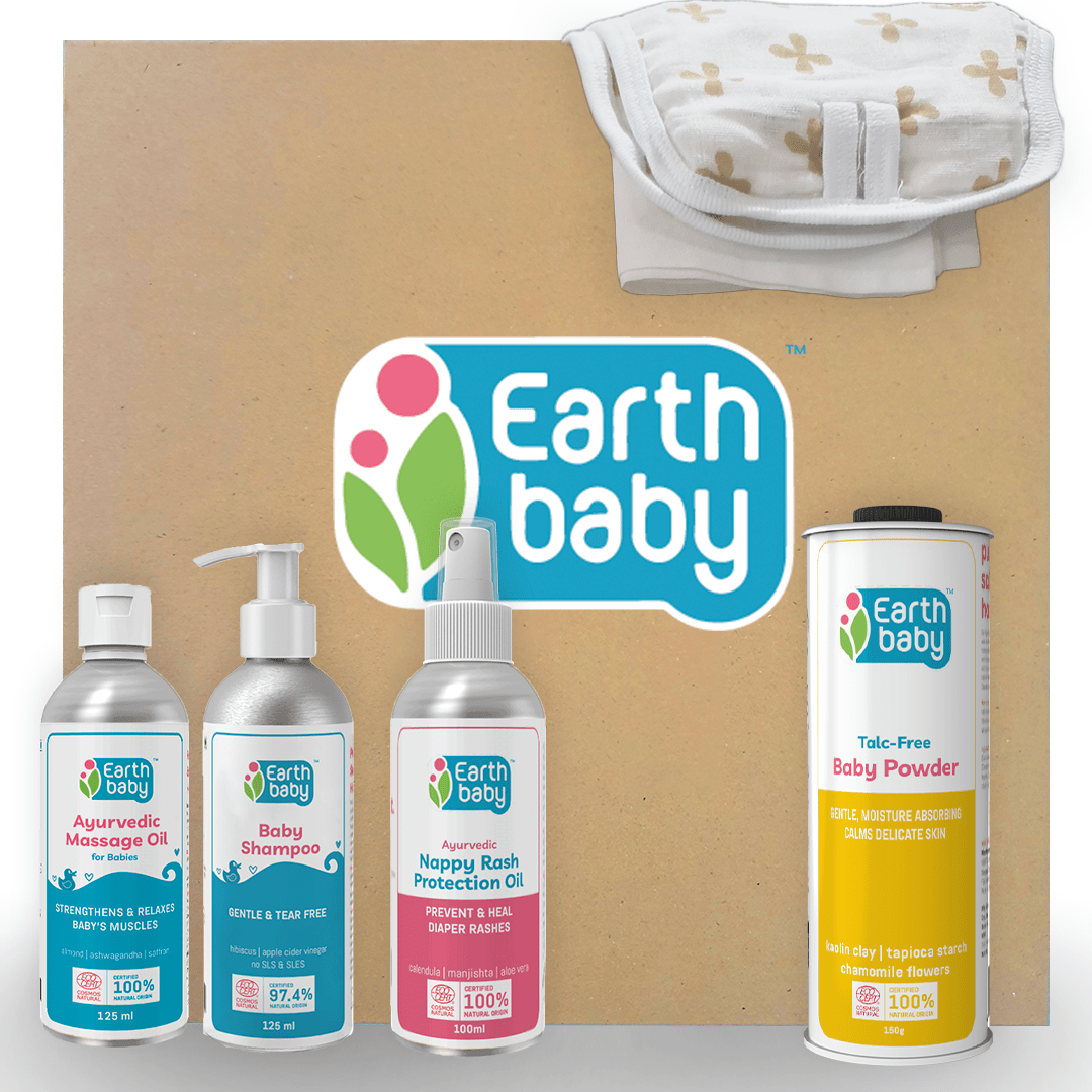 EarthBaby New Born Baby Gift Set for Baby Boy and Girl - 5-1004