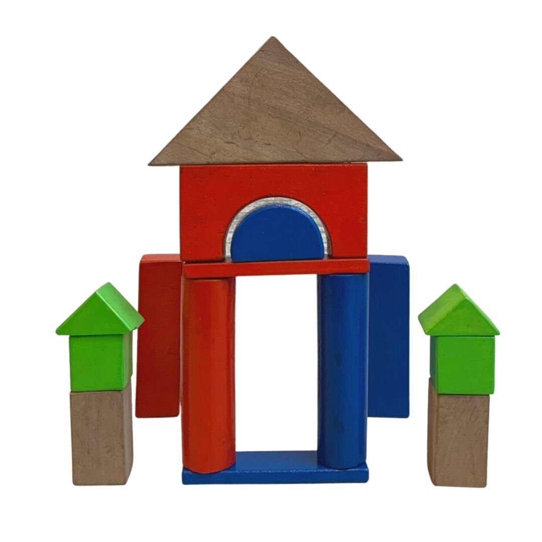 Earthy Tweens Wooden Building Blocks 20 Pieces - ET4