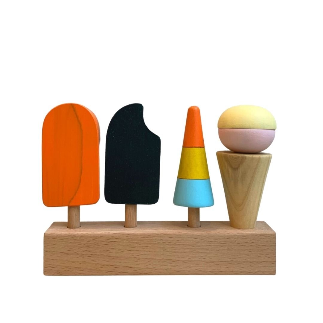 Earthy Tweens Wooden Ice Creams (Set Of 4) - ET6