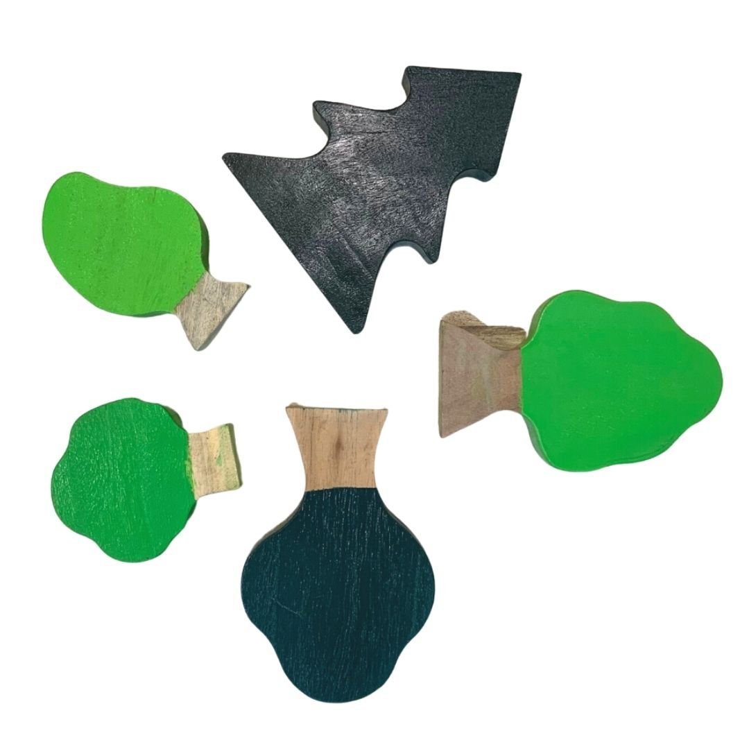 Earthy Tweens Wooden Tree (Set Of 5) - ET7