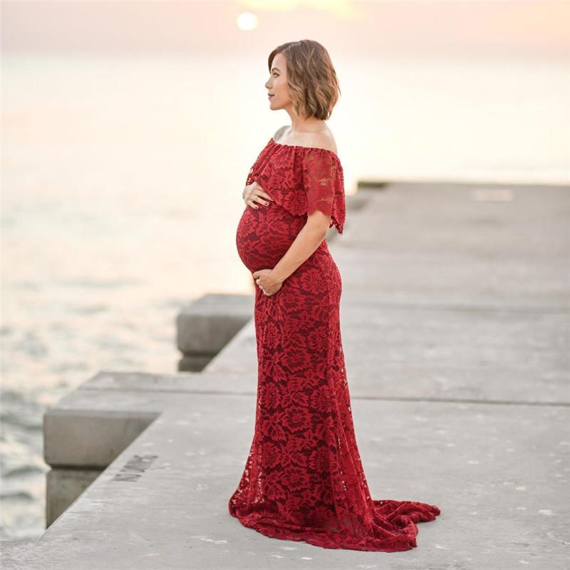 Elegant Wine Maternity Dress - DRS-ELWN-S