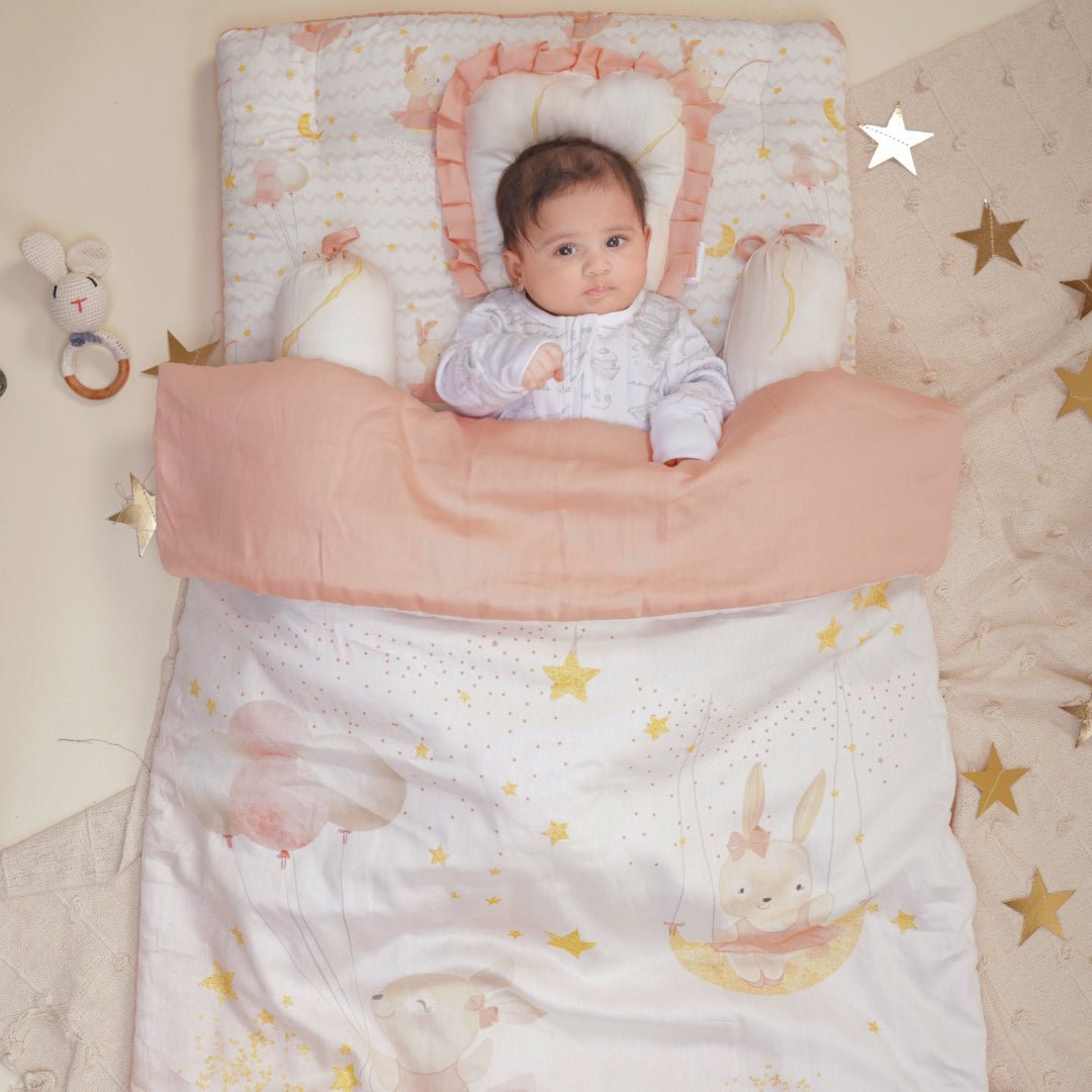 Fancy Fluff 6 PC Organic New Born Bed Set- Day Dream - FF-DM-BMST-02