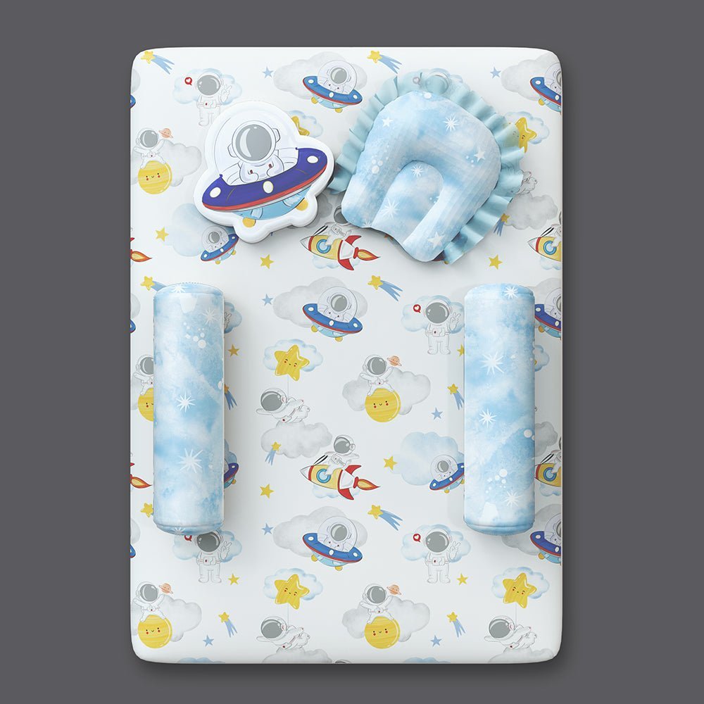 Fancy Fluff 6 PC Organic New Born Bed Set- Nova - FF-NV-BMST-03