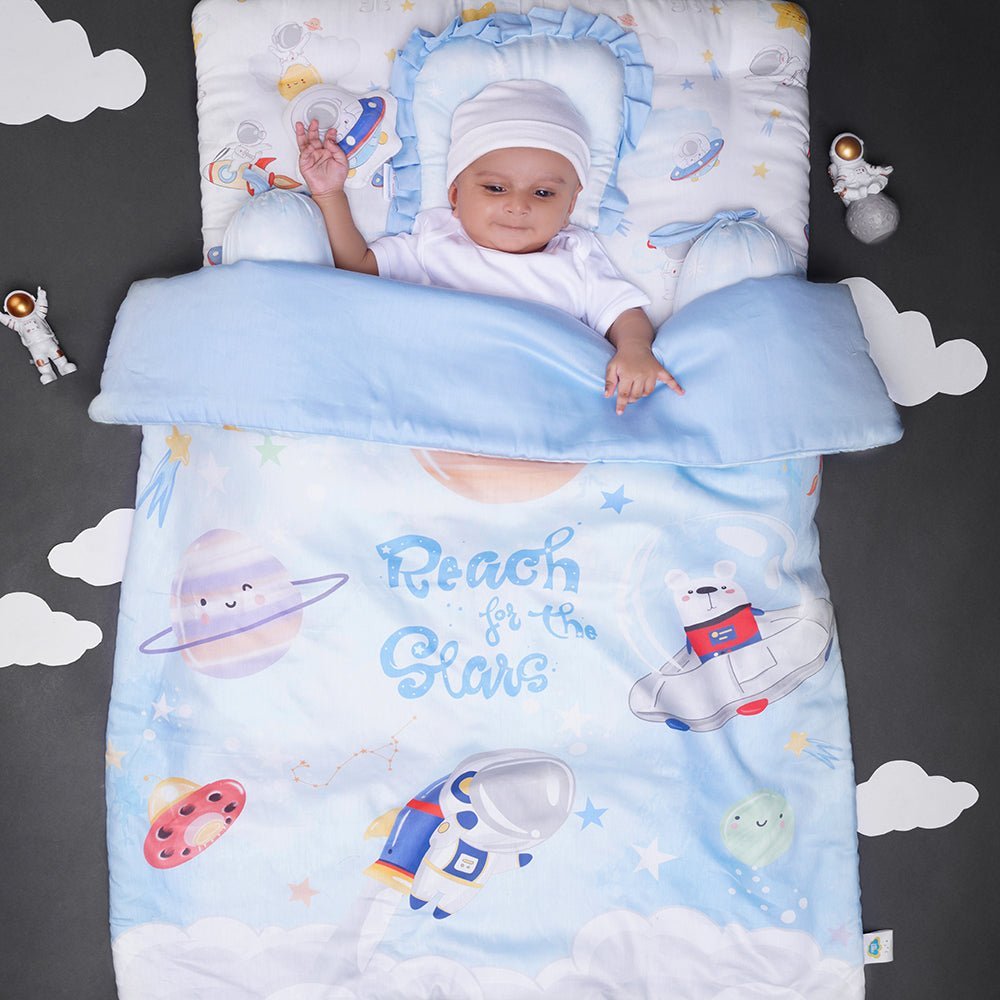 Fancy Fluff 6 PC Organic New Born Bed Set- Nova - FF-NV-BMST-03