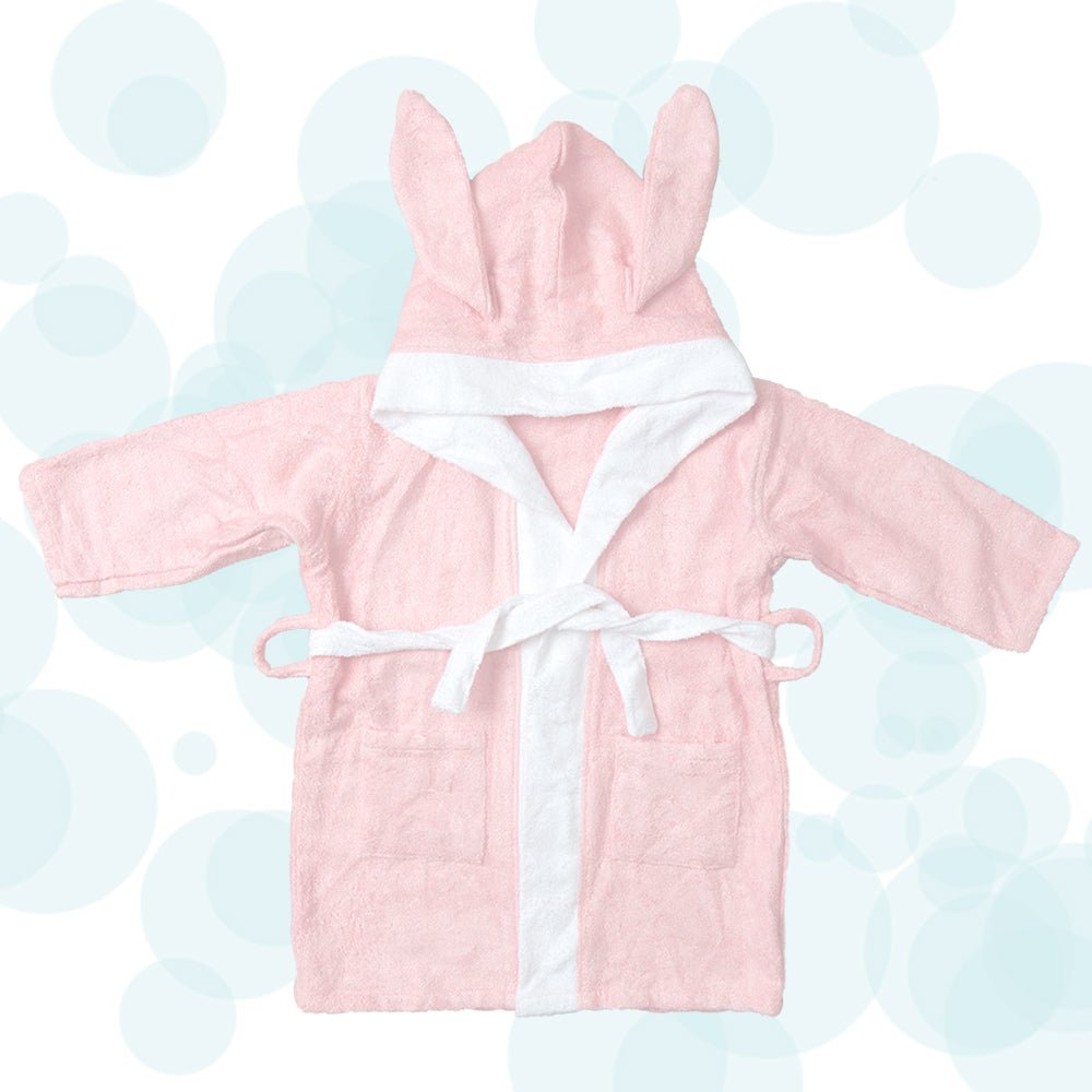 Fancy Fluff Bamboo Cotton Baby Bathrobe- Bunny - FF-BU-BHB-01
