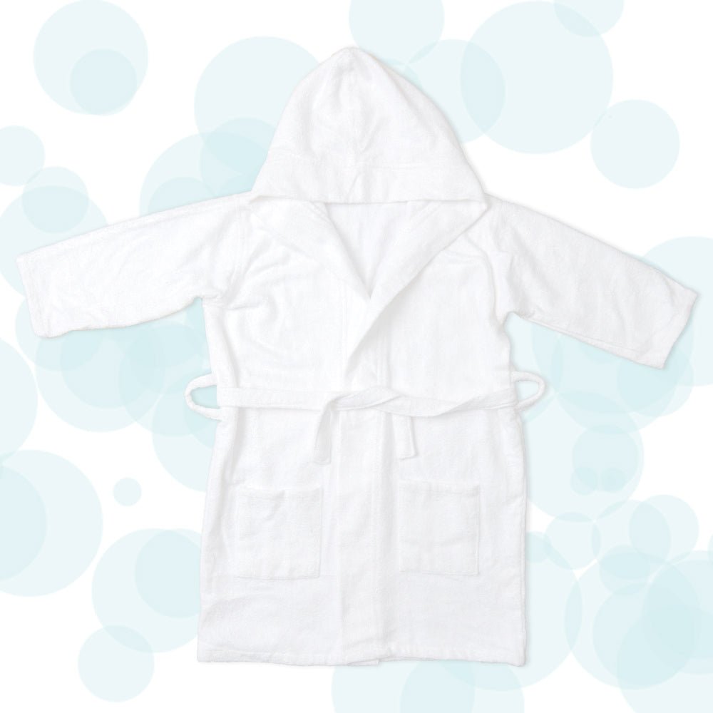 Fancy Fluff Bamboo Cotton kids Bathrobe- Classic - FF-CL-KHB-05