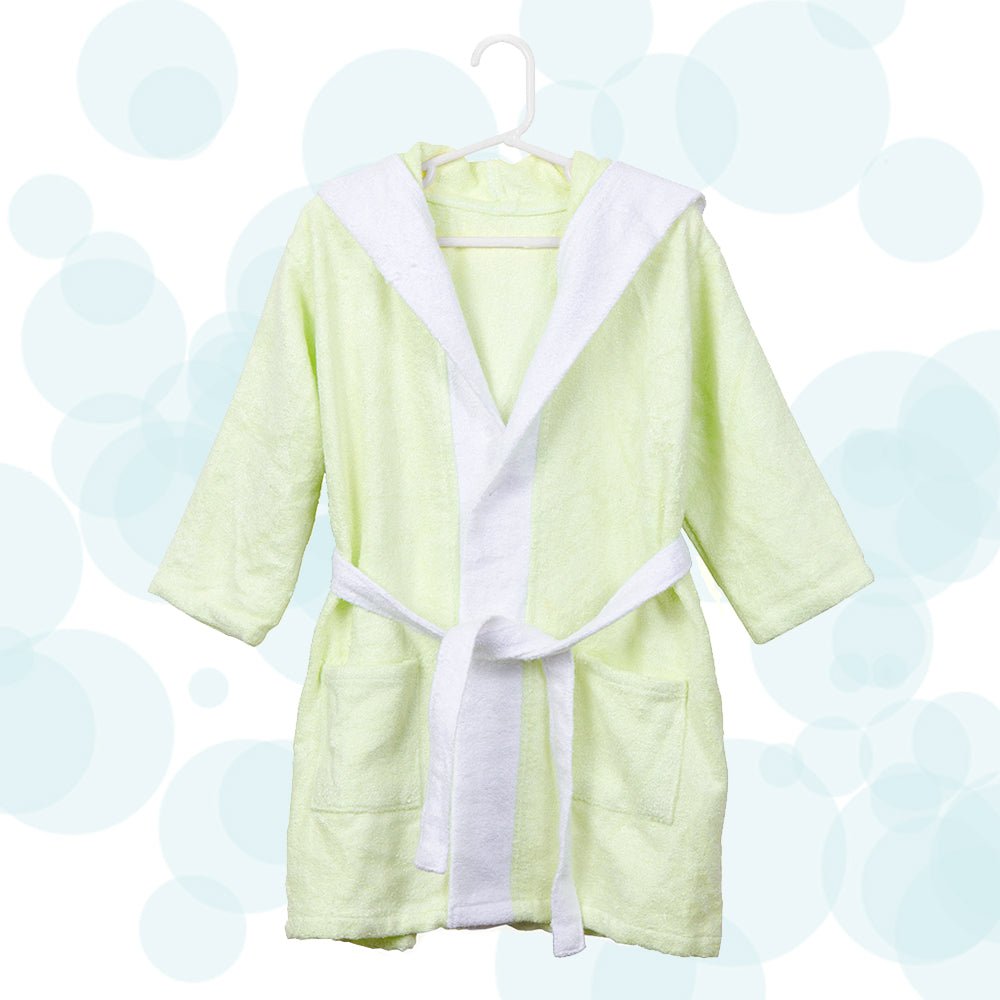 Fancy Fluff Bamboo Cotton kids Bathrobe- Dino - FF-DN-KHB-03