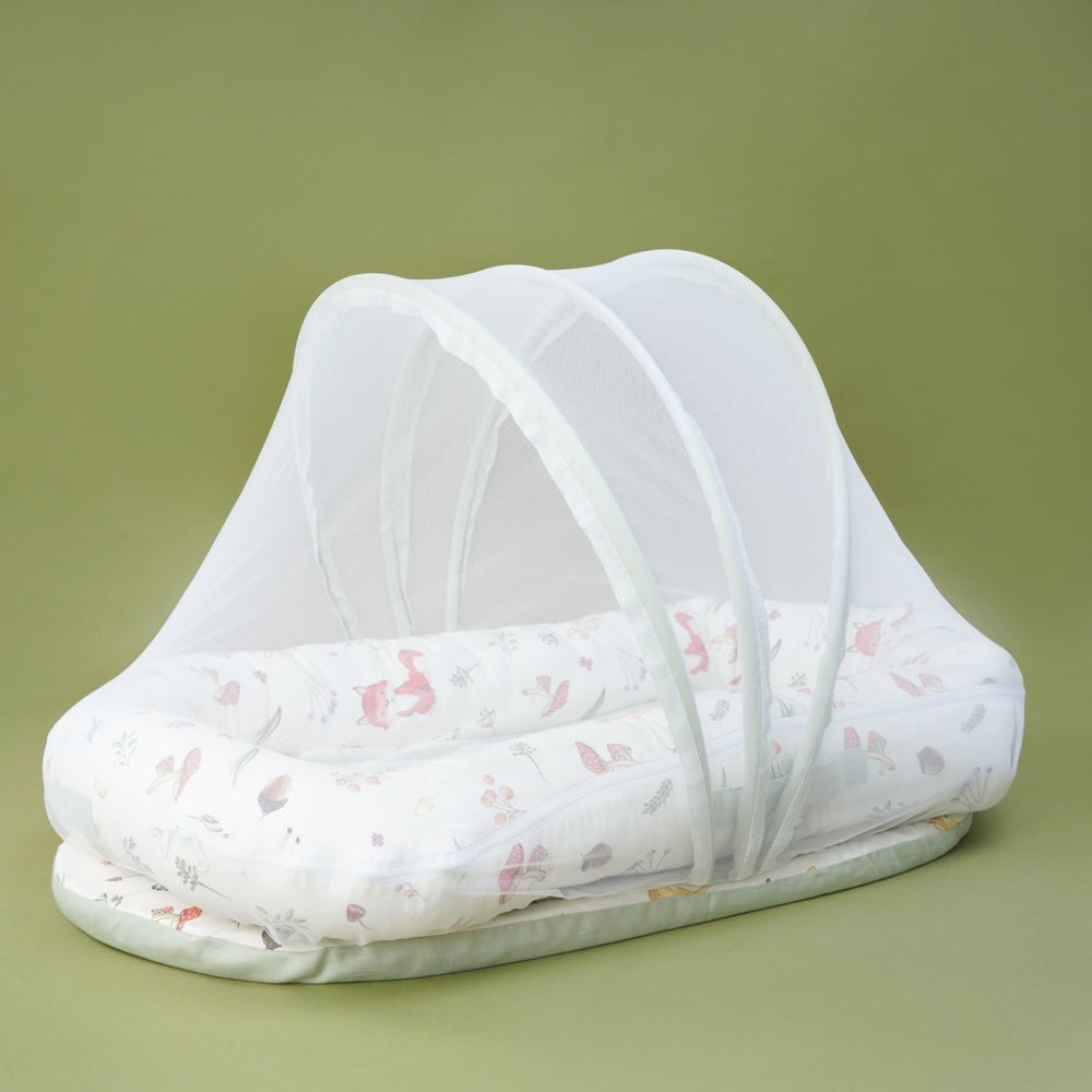 Fancy Fluff Organic Baby Cocoon- Woodland - FF-WD-BCN-01