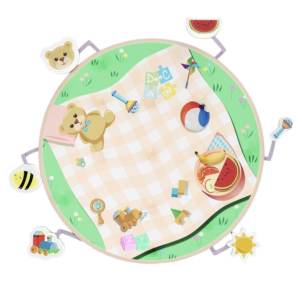 Fancy Fluff Organic Baby Play Mat - Picnic - FF-PI-OPM-11