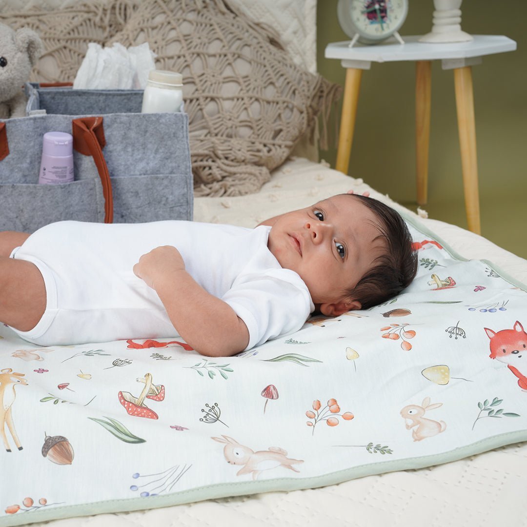 Fancy Fluff Organic Bed Protector - Woodland - FF-WD-ABP-01