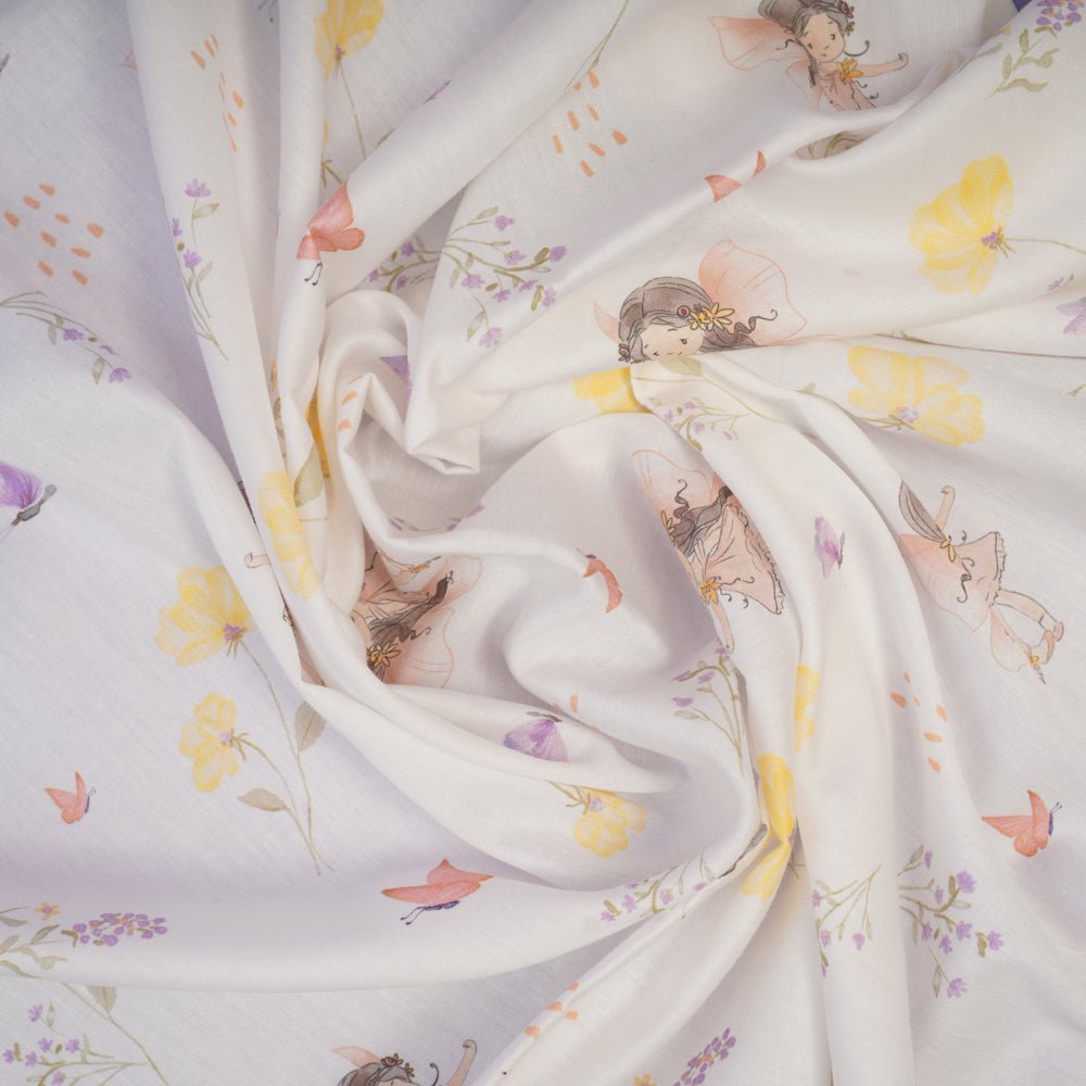 Fancy Fluff Organic Cot Bedsheet- Pixie Dust - FF-PX-CBS-04