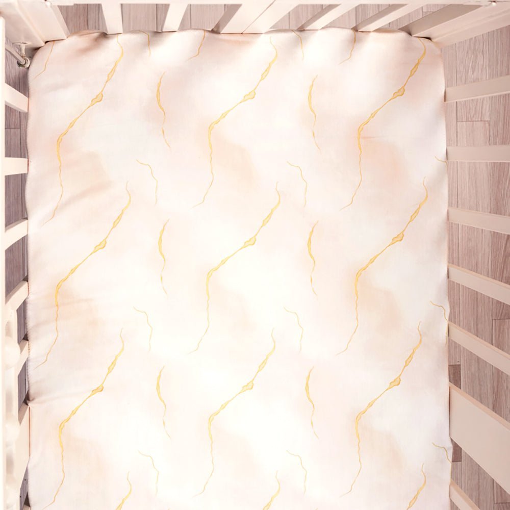 Fancy Fluff Organic Cot Fitted Sheet- Day Dream - FF-DM-FBS-02