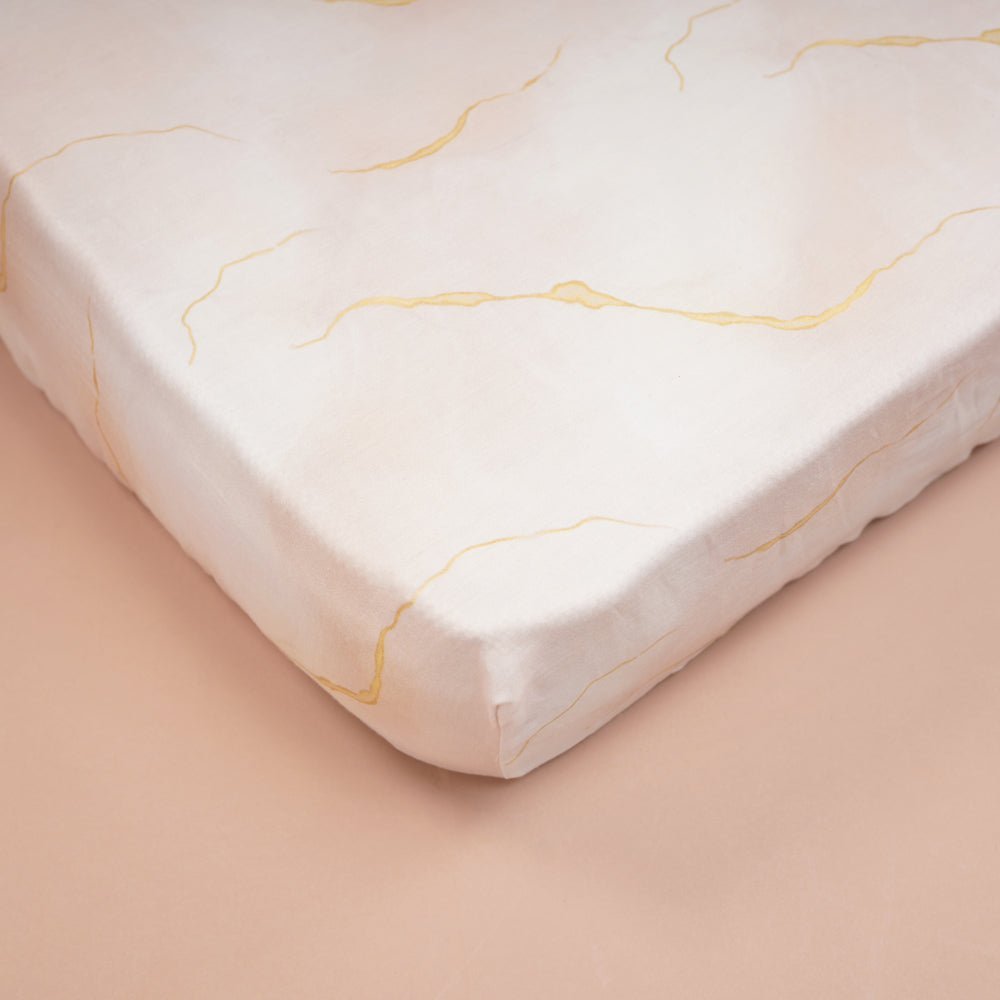 Fancy Fluff Organic Cot Fitted Sheet- Day Dream - FF-DM-FBS-02