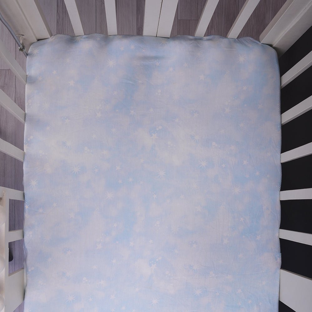 Fancy Fluff Organic Cot Fitted Sheet- Nova - FF-NV-FBS-03