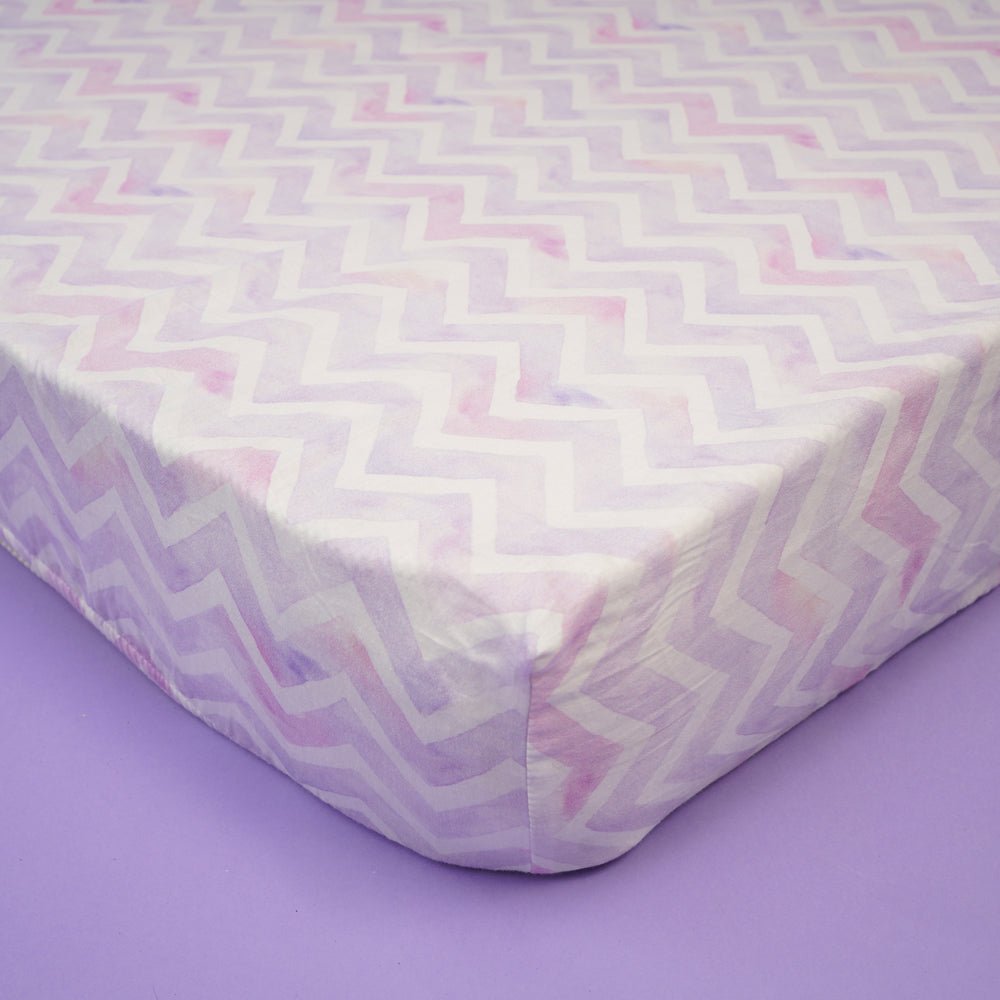 Fancy Fluff Organic Cot Fitted Sheet- Pixie Dust - FF-PX-FBS-04